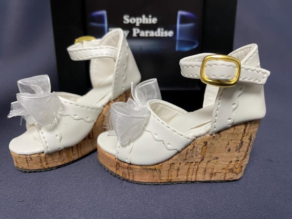 1/3 BJD Shoes,1/4 Bjd Shoes,Bowknot Sandal High Heel Shoes for Bjd Girl Doll Accessories