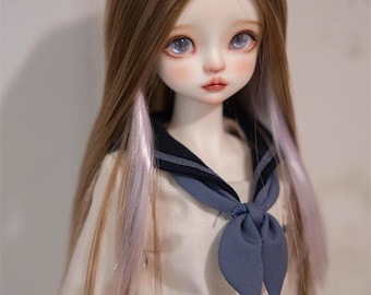 1/3 1/4 Bjd Pruik 7-8'' 8-9'' Lang Haar Steil Pruik voor Ball Jointed Poppen Accessoires