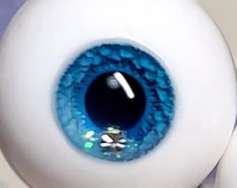 ブルーレジン製BJDドールアイ、リアルな小さめの虹彩（10～20mm