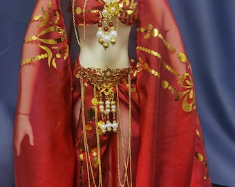 Exotic Doll Dress, BJD Clothes Outfit, 1/6 1/4 1/3 Scale