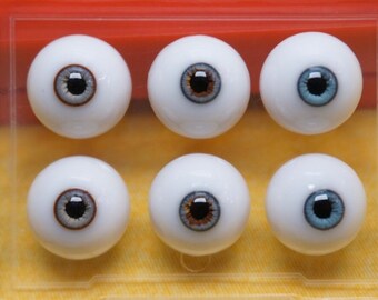Realistic Doll Eyes,Safety Eyes,Toy Eyes,Toy Eyes,Resin Eyes,BJD Doll Eyes Small Iris 12mm,14mm,16mm,18mm