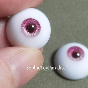 Blinking Doll Eyes Pink Safety Eyes,1/3 1/4 1/6 1/8 Bjd Eyes 8mm 10mm 12mm 14mm 16mm 18mm Craft Eyes for Dolls image 6