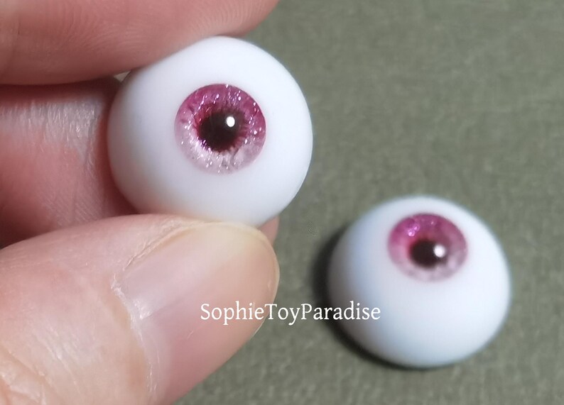 Blinking Doll Eyes Pink Safety Eyes,1/3 1/4 1/6 1/8 Bjd Eyes 8mm 10mm 12mm 14mm 16mm 18mm Craft Eyes for Dolls image 6