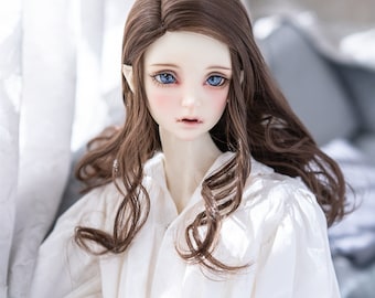 Parrucca BJD 1/6 1/3 1/4 per bambole, parrucca lunga alla moda per bambole, capelli ricci per bambole, accessori per bambole