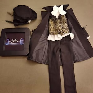 Aangepaste piratenkostuum poppenkleertjes, 1/4 1/3 Bjd man-vrouw poppenkleding Bjd-outfits voor BJD-pop