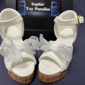 Chaussures BJD 1/3, chaussures Bjd 1/4, chaussures à talons hauts sandales bowknot pour accessoires de poupée fille BJD image 5