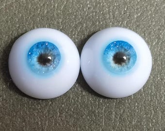 Handmade Doll Eyes Blue Eyes 10mm 14mm 16mm 18mm 12mm Bjd Eyes for 1/3 1/4 1/6 Bjd Doll Accessories,Realistic Eyes Craft Eyes