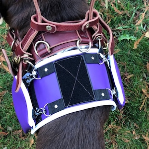 Semi Custom Working Dog Cape – Durable Marine Vinyl Cape for Mobility Harness