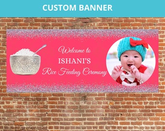 Rice Feeding Ceremony Banner - Etsy