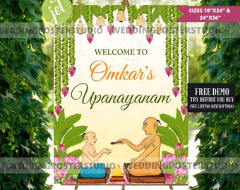 Upanayanam Ceremony Sign: Indian Thread Ceremony (Digital Download)