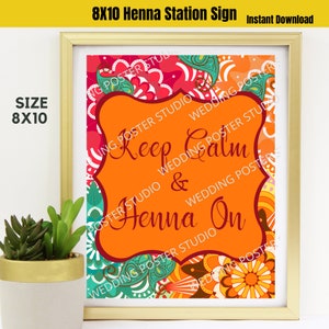 Henna Station Sign: Indian Wedding Decor (Instant Download)