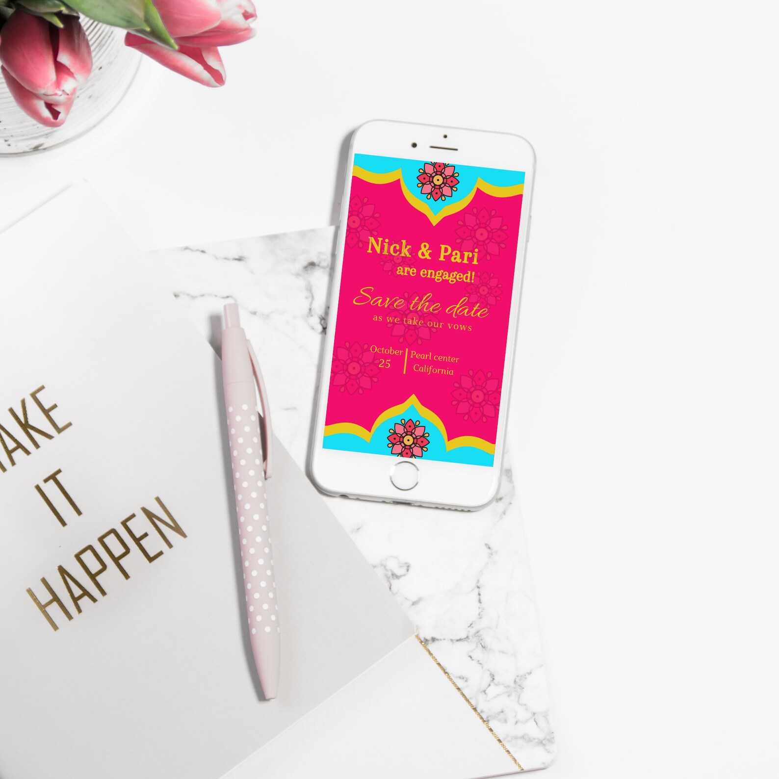 Customizable Mobile phone invite Mobile invitation E card Etsy