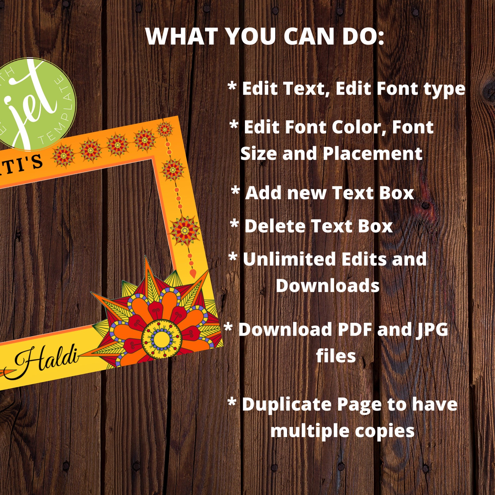 Haldi Photo Booth Frame Haldi Props Wedding Photo Booth Etsy India