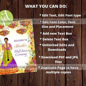 Half Saree Ceremony Sign, Half Saree Welcome Sign, South Indian Welcome Sign, Tamil Ceremony Welcome Sign, Puberty Ceremony Sign, Girl Half Saree Ceremony, Langa Voni Ceremony, pattu pavadai daavani Ceremony, Ritu Kala Samskara, Ritu Shuddhi Sign