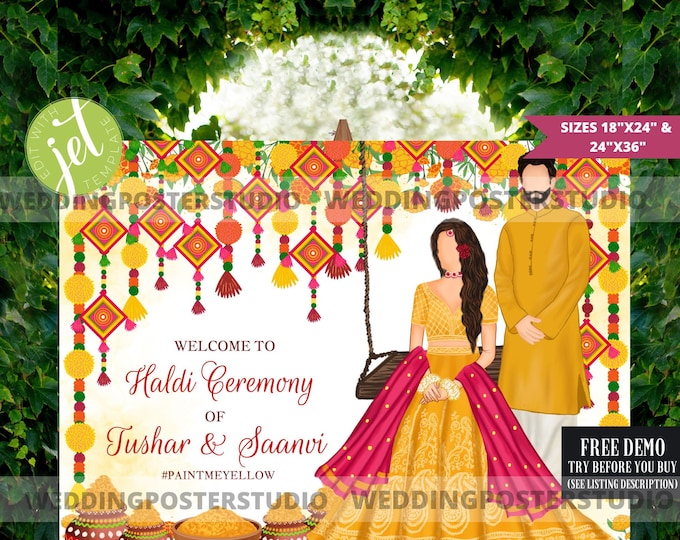  Foto zu Welcome to Haldi Signs & Pithi Signs, Haldi Posters as Haldi Signs as 