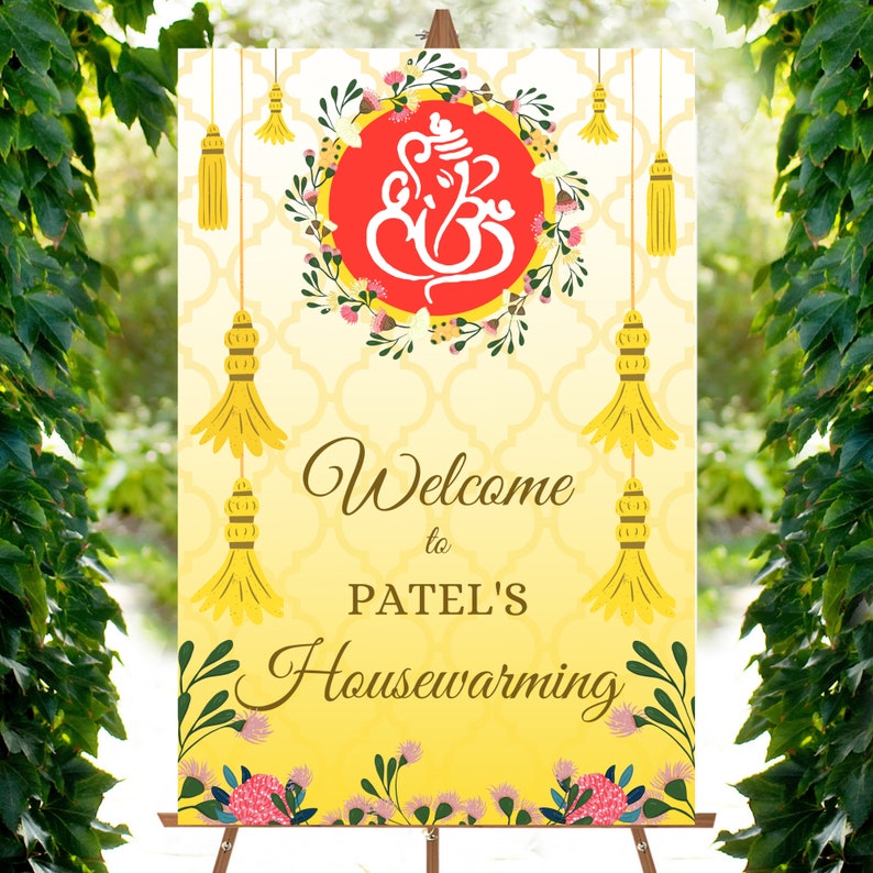 Haldi Welcome Sign: Indian Wedding Decor (Digital Download) bild 4
