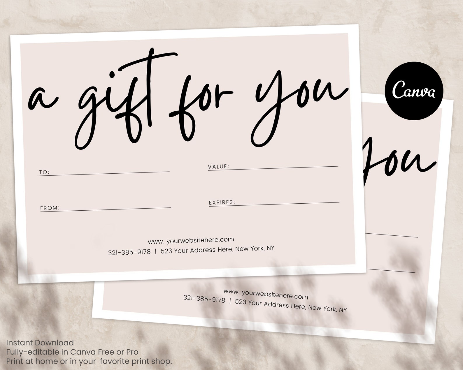 Gift Certificate Template Gift Card Etsy Gift Card Thank Etsy Gift Certificate Template Gift Card Etsy Gift Card Thank Etsy