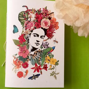 Quaderno Frida fatto a mano, cartoleria artigianale italiana