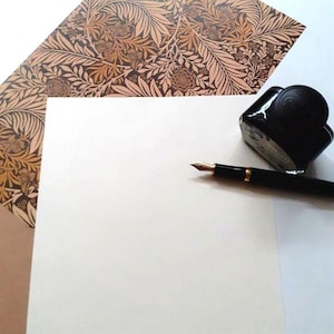 Design William Morris, Schreibset: 2 Briefpapier + 2 Umschläge - Schreibset