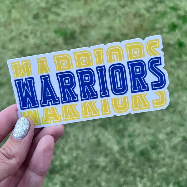 Warriors Inspired Sticker - basketball sticker - decal - stocking stuffer