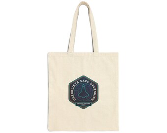 Mission Patch Space Survival Tote | hard sci‑fi, exploration, science nerd
