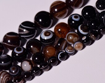 2 PCS Evil Eyes Agate Spacer Beads 10* 14 mm,Gemstone Beads,Black Eyes Agate Beads,Stone Beads,Loose Beads,DIY Jewelry Making