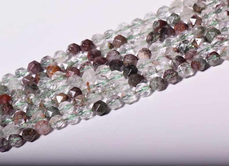 15.5 beautifull natural Green Lodalite beads Fac round,Beading bead F02060 jewelry supply 6mm.8mm.10mm
