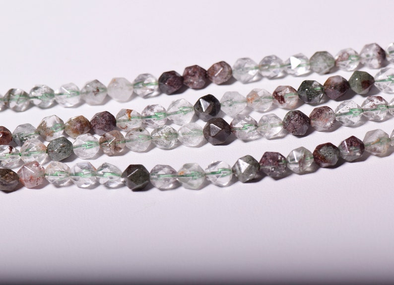 15.5 beautifull natural Green Lodalite beads Fac round,Beading bead F02060 jewelry supply 6mm.8mm.10mm