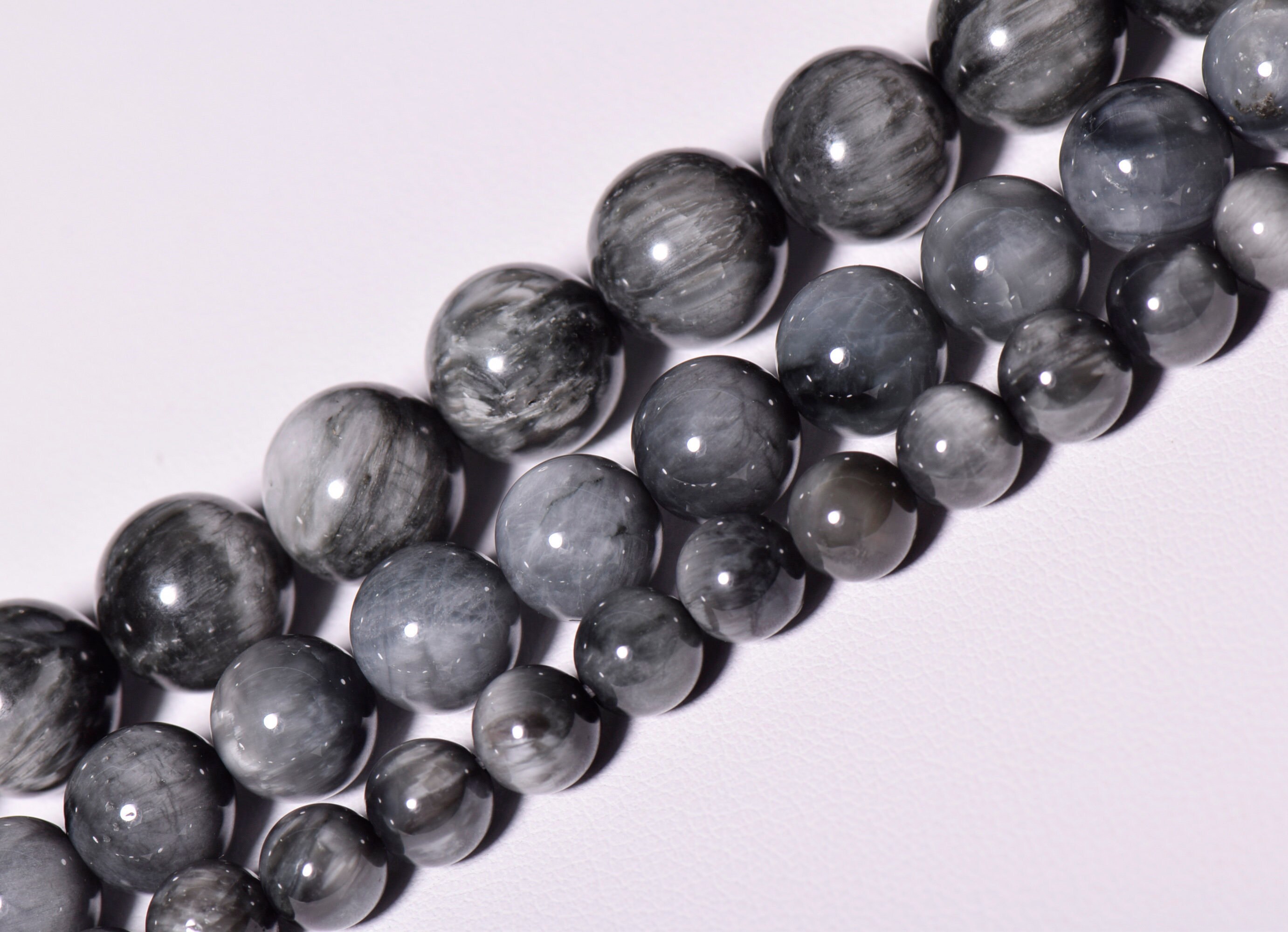 15.5 hermosa natural Eagle Eye Stone A cuentas. Etsy