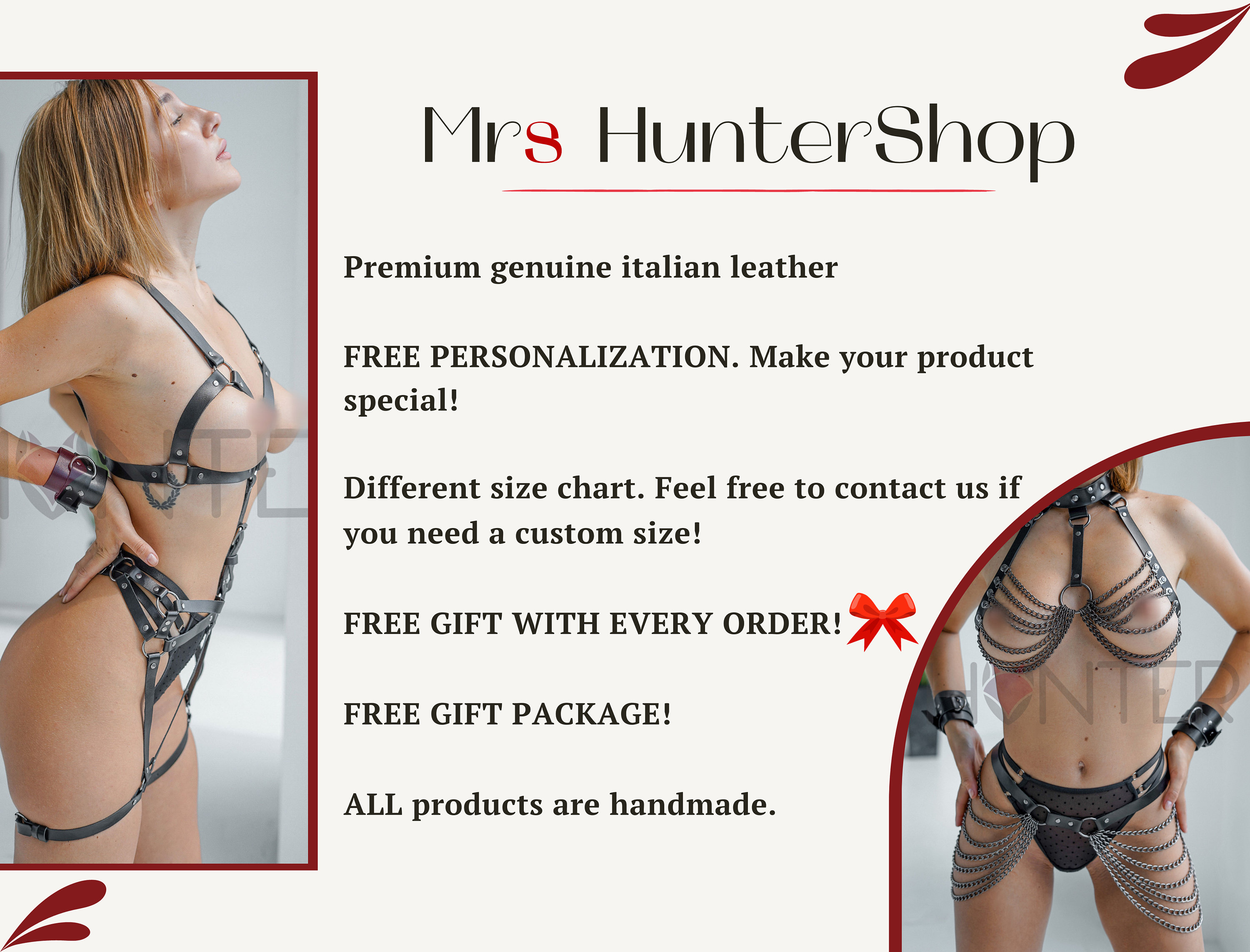BDSM Harness Open Bra BDSM Lingerie Femdom Toys Open Cup Leather Bra Sex  Harness Bondage Bra With Chain Gifts for Woman Open Lingerie Mature -   Canada