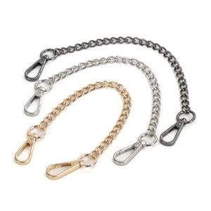 Handmade Steel Chain Extender with Carabiner Connector