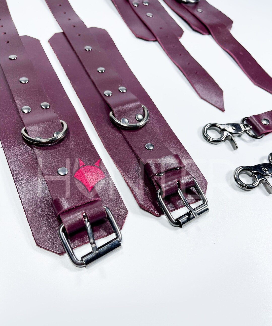 Custom Hand Restraints Handmade Bondage Restraints Hand and Ankle Cuffs, BDSM Wrist and Ankle ...
