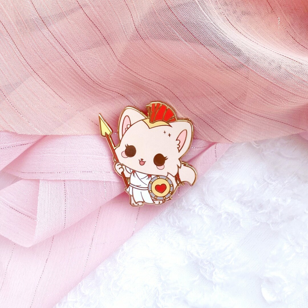 Neko Athena Enamel Pin - Etsy