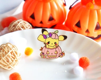 Halloween - Emaille pin Pikachu-pompoen