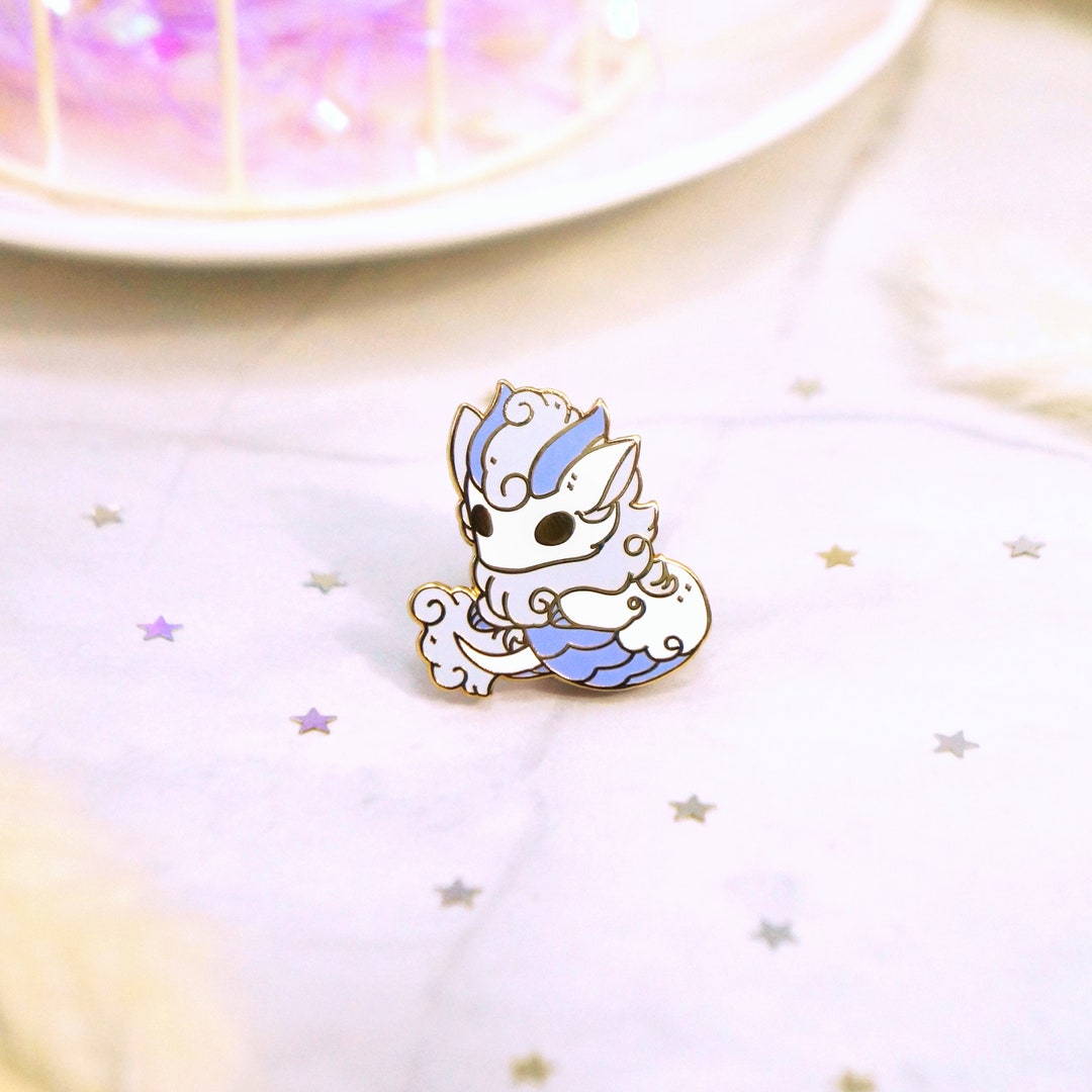 Elemental Dragon - Ice Dragon Enamel Pin - Etsy
