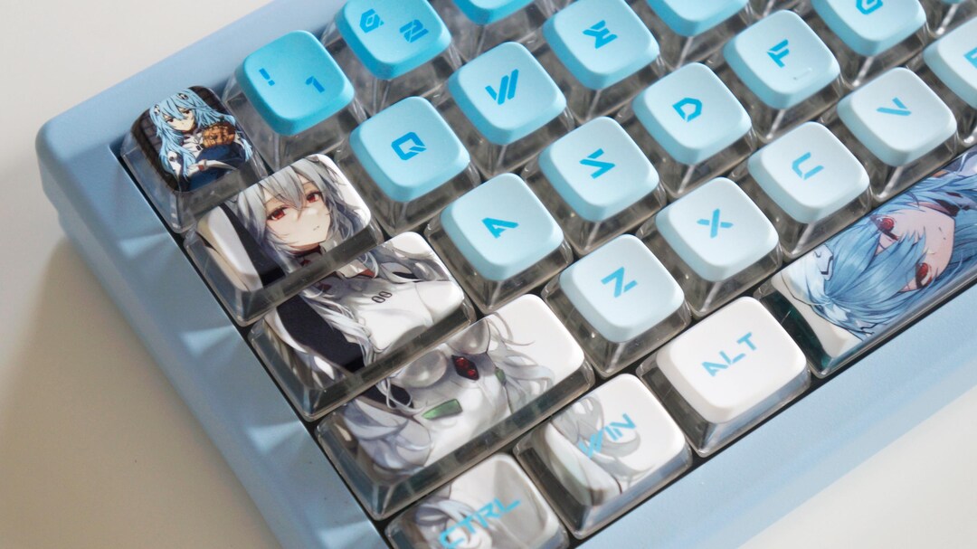 Eva 00 Keycap Set 122 Keys – Evangelion-inspired PBT Keycaps in OEM ...