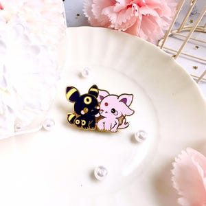 Twinny - Pin de esmalte de Espeon y Umbreon