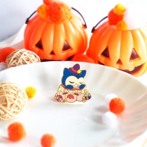 Halloween - Épingle en émail citrouille Ronflex