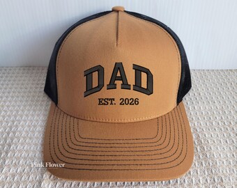 Custom Dad Hat, Embroidered Snapback Trucker Hat for Dad Grandpa Papa, Personalized Cap, Dad Birthday Gift, Father's Day Gift