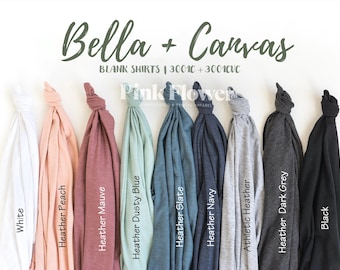 Bella+Canvas Heather T-Shirt Blanks, 3001C/3001CVC