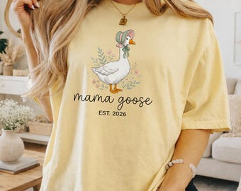 Mama Goose Shirt Tee, Cute Mom Gift Shirt, Silly Goose Mama, Mothers Day Gift