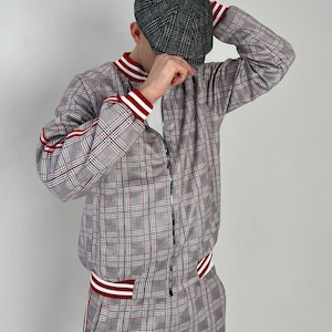 Tracksuit Gentlemen | Men&#39;s Tracksuit Set | Gentlemen Tartan | Husband Birthday Gift | Valentines Day Gift For Him | S-4XL, Custom Sizes