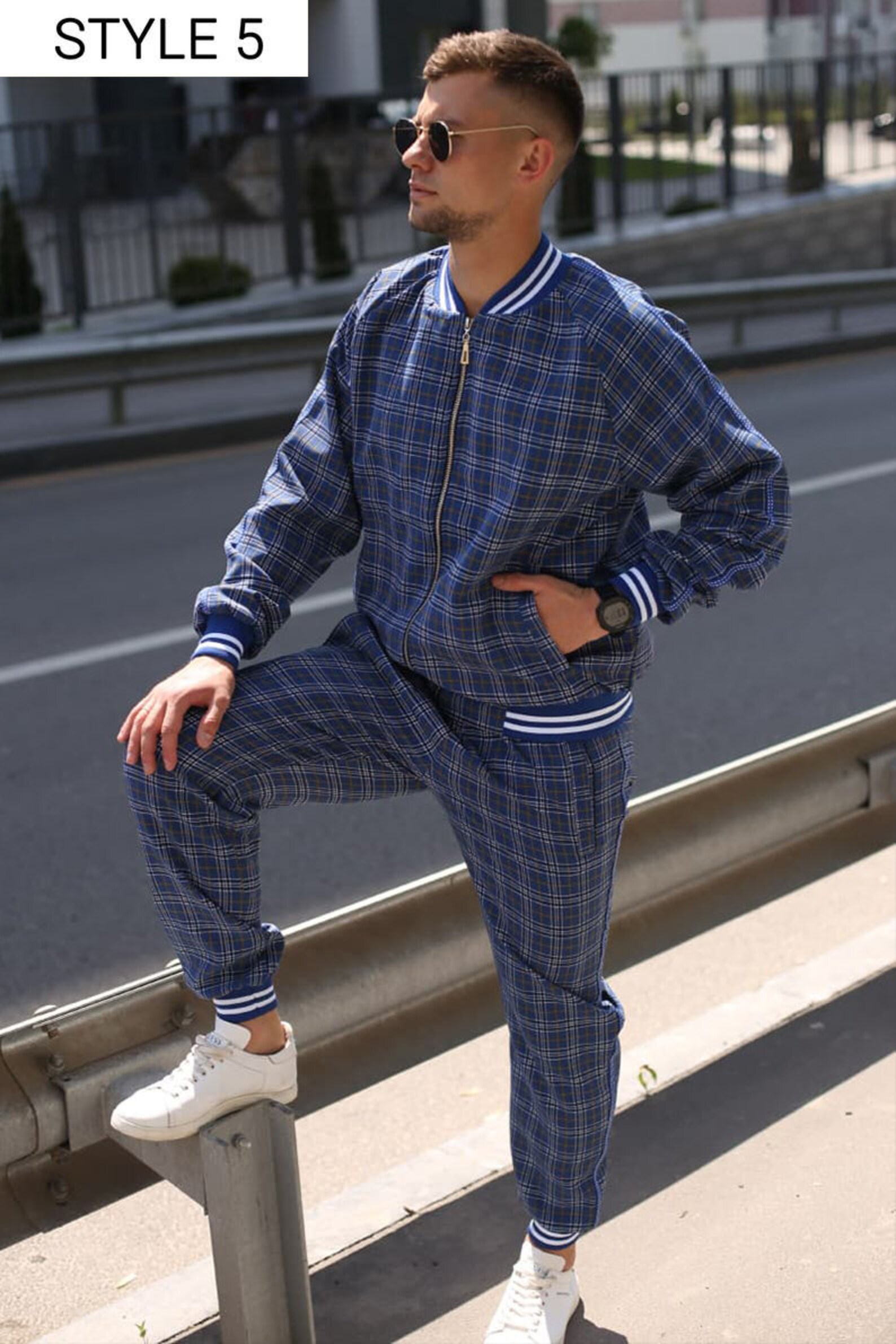 The Gentlemen Tracksuit Men's Tartan Tracksuits Guy Etsy
