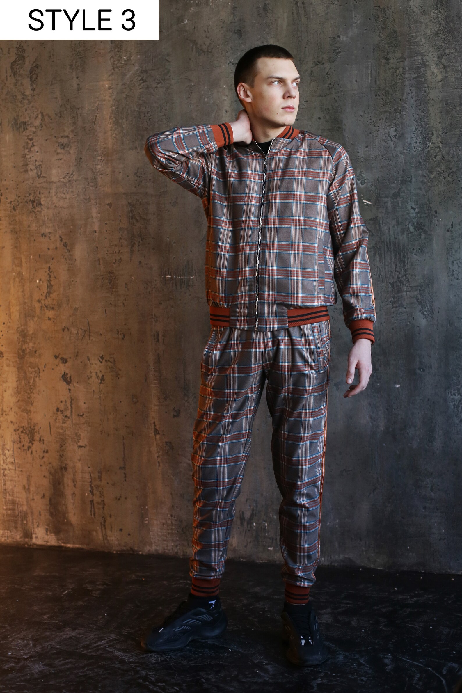 The Gentlemen Tracksuit Men's Tartan Tracksuits Guy Etsy