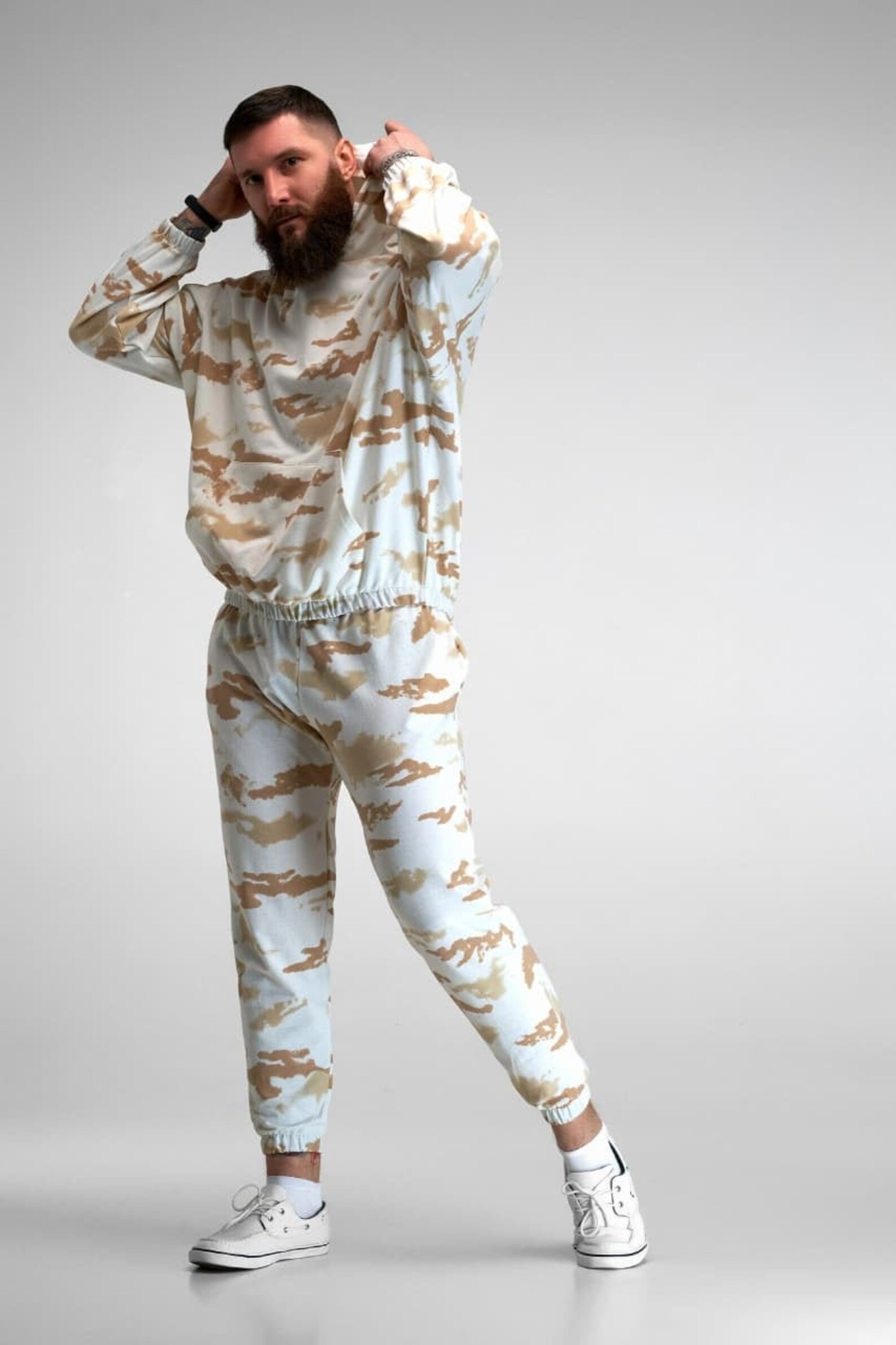 Men's Tie Dye Hooded Tracksuit Two Piece Suits For Summer Etsy