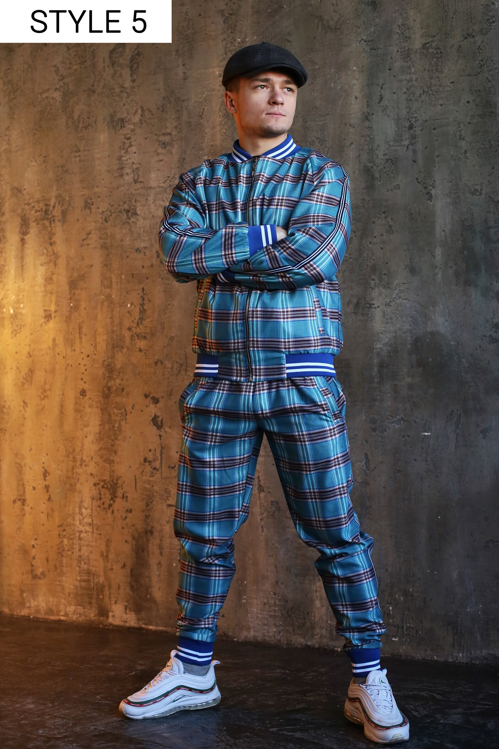 The Gentlemen Tracksuit Men's Tartan Tracksuits Guy Etsy