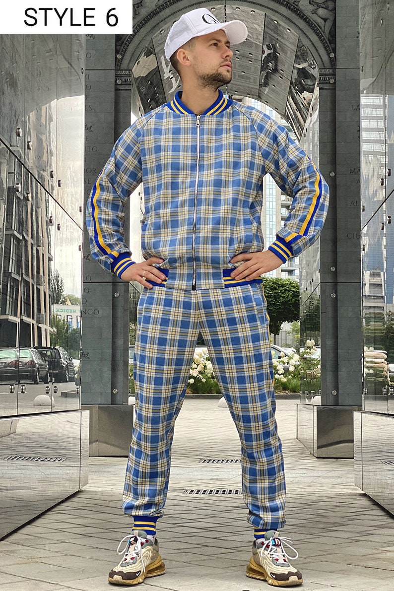 The Gentlemen Tracksuit Men's Tartan Tracksuits Guy Ritchie S M L XL XXL 3XL 4XL, Custom Sizes image 7