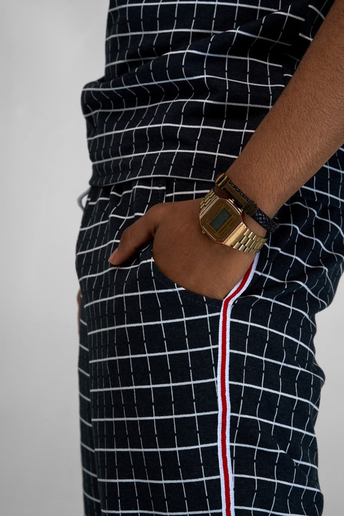 Summer Mens Casual Shorts Sets Short Sleeve Polo Two Piece Etsy