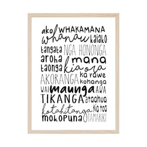 Positive Te Reo Maori Early Childhood Education Poster