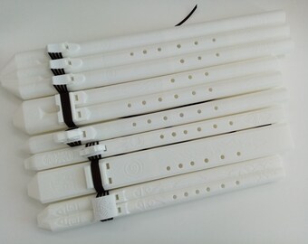 3D Printed Flutes, Native American style, White Edition